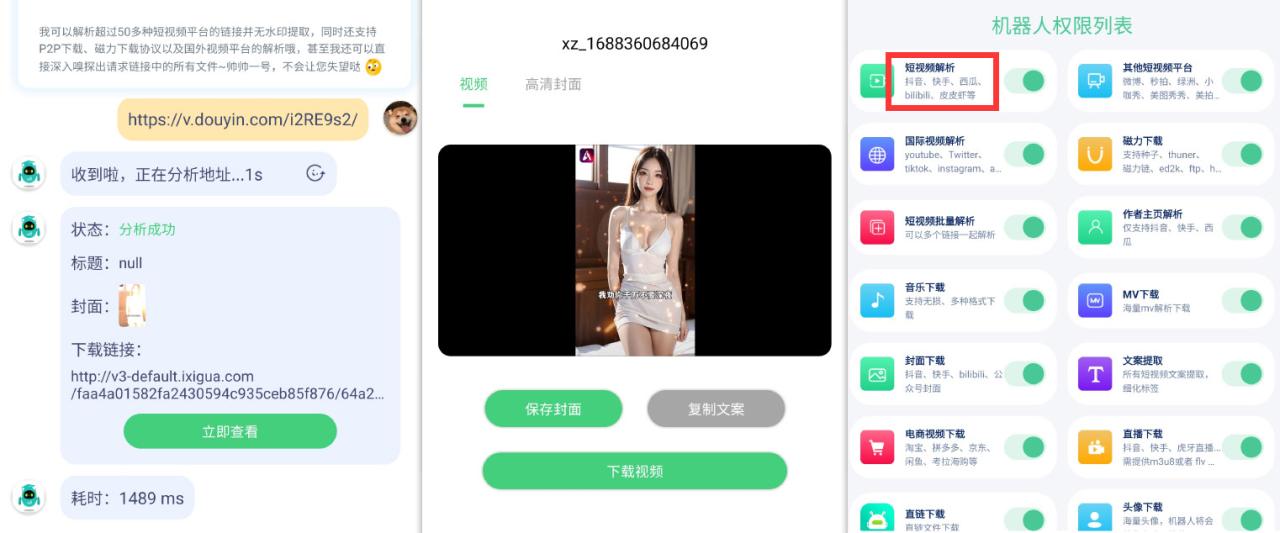 视频解析机器人_解锁VIP版（支持50+视频平台去水印）插图