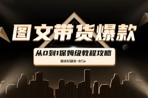 图文带货年底疯狂变现，一天卖出两万多，纯利3000+