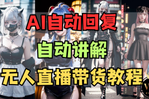 AI自动回复，自动讲解，无人直播带货教程