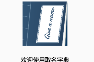 取名字典【安卓版本】