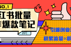 【高端精品】最新小红书矩阵批量起号玩全自动图文法，无脑操作轻松引流创业粉【制作软件＋详细教程】