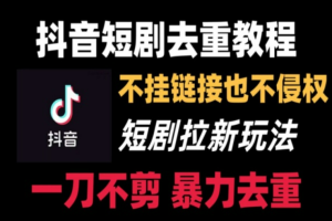 短剧新玩法2.0，超简单，普通人每月躺赚的小副业