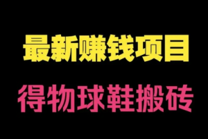 最新得物搬砖零基础小白轻松上手多号矩阵快速放大变现
