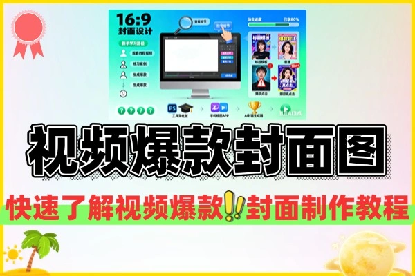 小白学习视频爆款封面制作教程