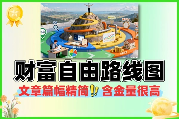 普通人财富自由路线图认真看耐心读